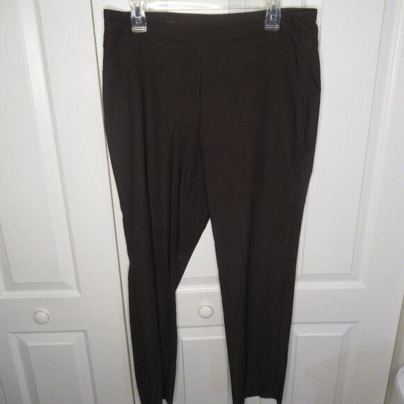 Charter Club Pant Shop Classic Fit Dark Brown Pant - Picture 1 of 3